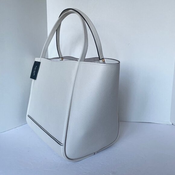 Kate Spade Gramercy Extra Large White Tote Pebbled Roomy Soft Shoulder Bag - Picture 6 of 11